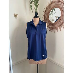 Women's Vineyard Vines Performance Navy Polo Tank